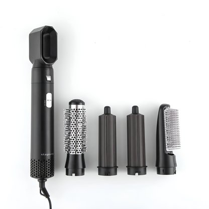 Zanmura 5‑in‑1 Hair Styler, curler with five interchangeable attachments for curling, waving, straightening, and volumizing hair.
